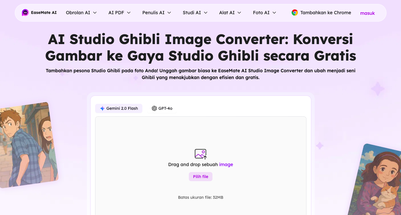 Cara Membuat Gambar Gaya Studio Ghibli Gratis